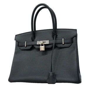 Hermes Birkin 30 Handbag, Veau Epsom Leather, Blue Nuit, C Stamp, Women's, OP...